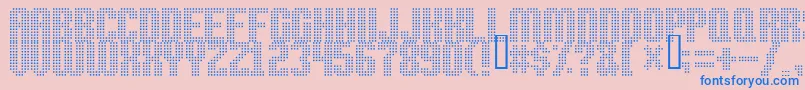 Czcionka Highspeed – niebieskie czcionki na różowym tle