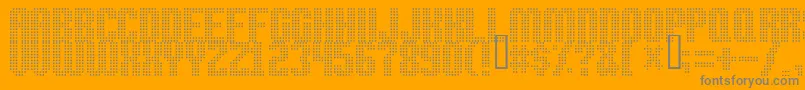 Шрифт Highspeed – серые шрифты на оранжевом фоне