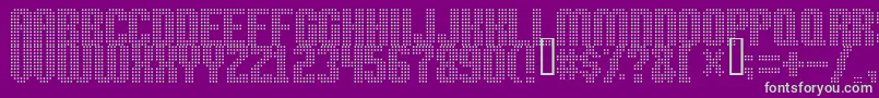 Highspeed Font – Green Fonts on Purple Background