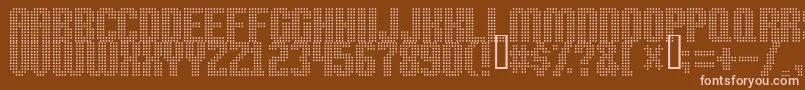 Шрифт Highspeed – розовые шрифты на коричневом фоне