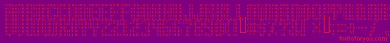 Highspeed Font – Red Fonts on Purple Background