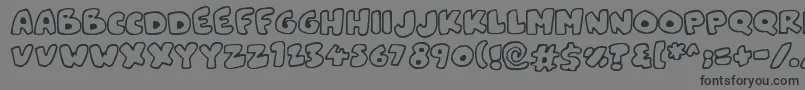 Snowblobs Font – Black Fonts on Gray Background
