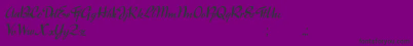 Raindrops Font – Black Fonts on Purple Background