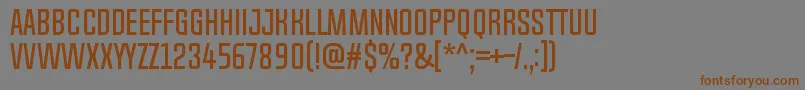 ChosenceRegular Font – Brown Fonts on Gray Background