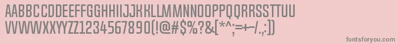 ChosenceRegular Font – Gray Fonts on Pink Background