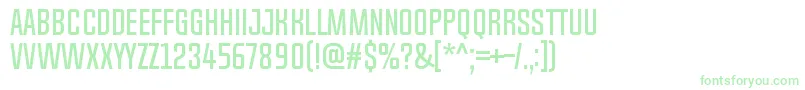ChosenceRegular Font – Green Fonts on White Background