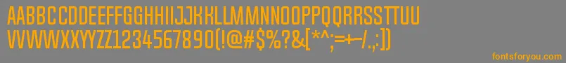 ChosenceRegular Font – Orange Fonts on Gray Background