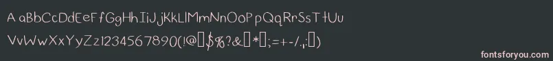 Шрифт Dejarnatt – розовые шрифты на чёрном фоне