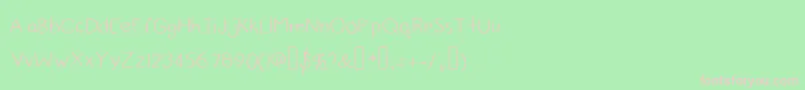 Dejarnatt Font – Pink Fonts on Green Background