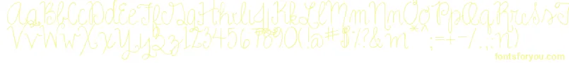 RoseCharming Font – Yellow Fonts