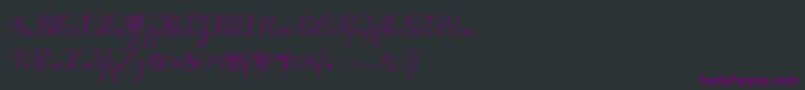 Suillylatourdemo Font – Purple Fonts on Black Background