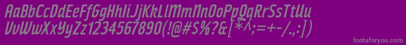 RakeslyRgIt Font – Gray Fonts on Purple Background