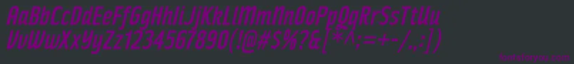 RakeslyRgIt Font – Purple Fonts on Black Background
