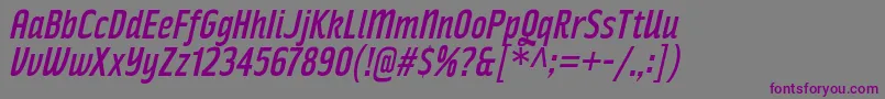 RakeslyRgIt Font – Purple Fonts on Gray Background