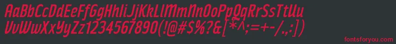 RakeslyRgIt Font – Red Fonts on Black Background
