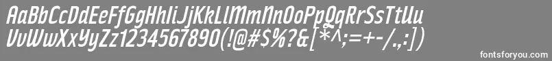 RakeslyRgIt Font – White Fonts on Gray Background