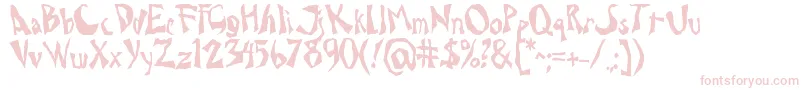 Drcaligari Font – Pink Fonts on White Background