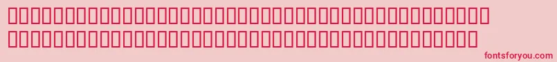PerpetuaExpertBold Font – Red Fonts on Pink Background