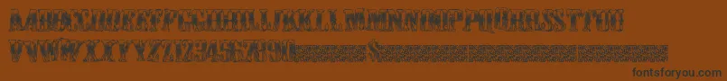 Cowboywould Font – Black Fonts on Brown Background