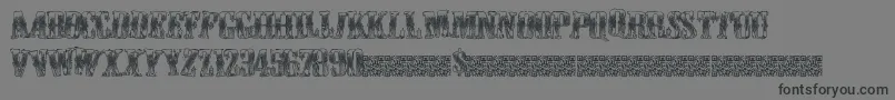 Cowboywould Font – Black Fonts on Gray Background