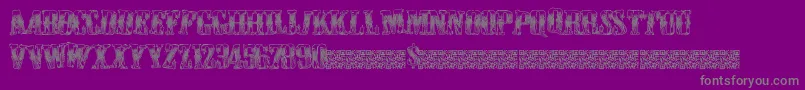 Cowboywould Font – Gray Fonts on Purple Background