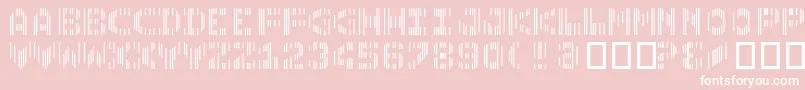 Cmc7 Font – White Fonts on Pink Background