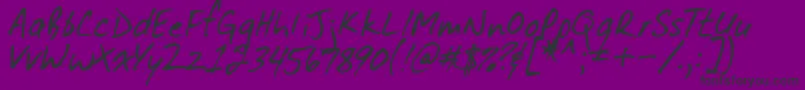 Dirtydarren Font – Black Fonts on Purple Background