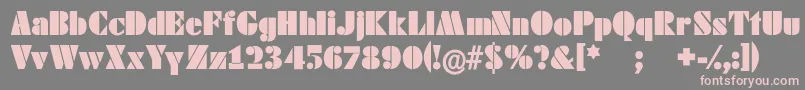 Schablonski Font – Pink Fonts on Gray Background