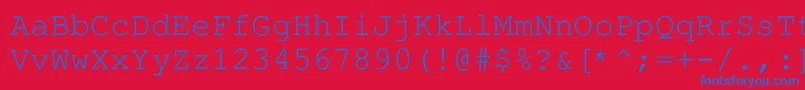 Hellascour Font – Blue Fonts on Red Background