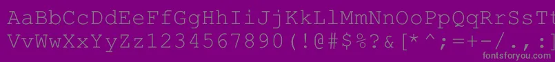 Шрифт Hellascour – серые шрифты на фиолетовом фоне