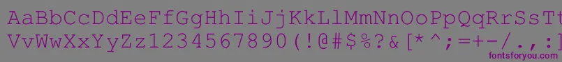 Шрифт Hellascour – фиолетовые шрифты на сером фоне