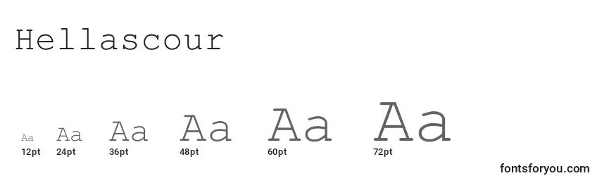 Hellascour Font Sizes