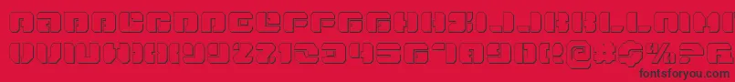 fuente Danstargateo – Fuentes Negras Sobre Fondo Rojo