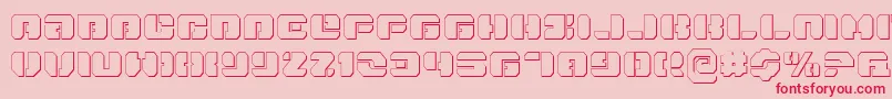 Danstargateo Font – Red Fonts on Pink Background