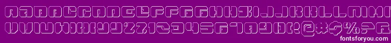 Danstargateo Font – White Fonts on Purple Background