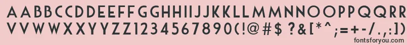 MouseDeco Font – Black Fonts on Pink Background