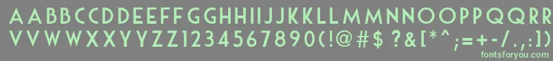 Шрифт MouseDeco – зелёные шрифты на сером фоне