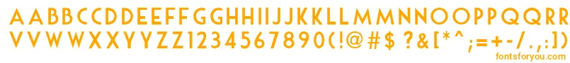Шрифт MouseDeco – оранжевые шрифты