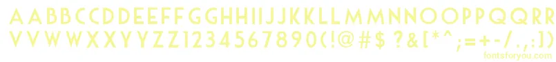 Шрифт MouseDeco – жёлтые шрифты
