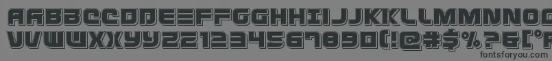 Defconzeropunch Font – Black Fonts on Gray Background