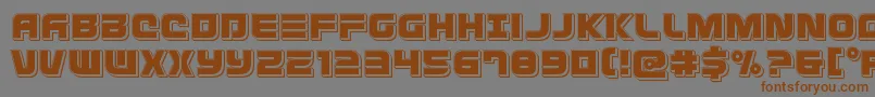 Defconzeropunch Font – Brown Fonts on Gray Background