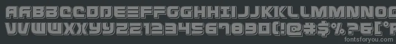 Defconzeropunch Font – Gray Fonts on Black Background