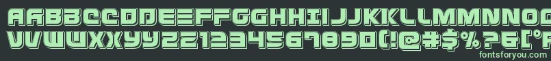 Defconzeropunch Font – Green Fonts on Black Background