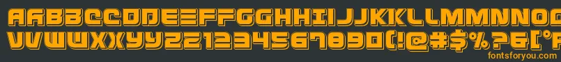 Defconzeropunch Font – Orange Fonts on Black Background