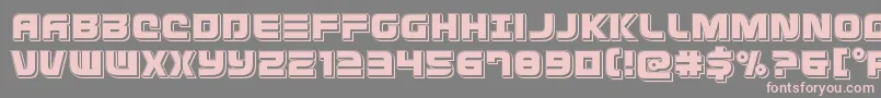 Defconzeropunch Font – Pink Fonts on Gray Background