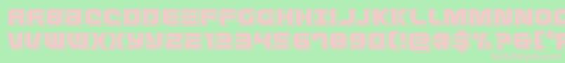 Defconzeropunch Font – Pink Fonts on Green Background