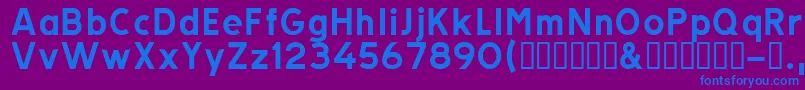 Trats Font – Blue Fonts on Purple Background