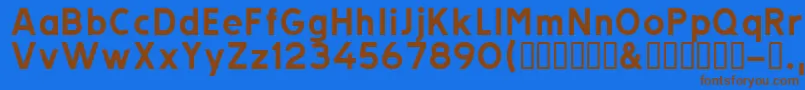 Шрифт Trats – коричневые шрифты на синем фоне