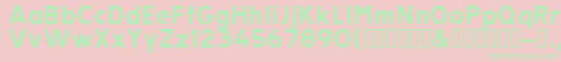 Trats Font – Green Fonts on Pink Background