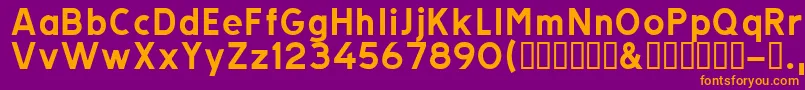 Trats Font – Orange Fonts on Purple Background